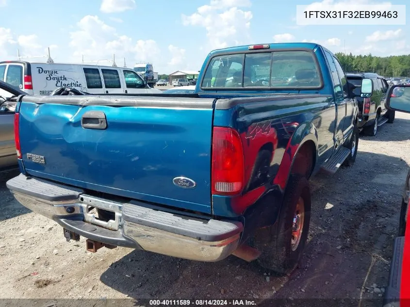 2002 Ford F-350 Lariat/Xl/Xlt VIN: 1FTSX31F32EB99463 Lot: 40111589