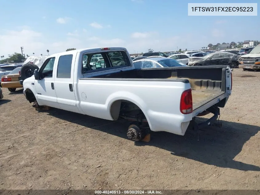 2002 Ford F-350 Lariat/Xl/Xlt VIN: 1FTSW31FX2EC95223 Lot: 40240513