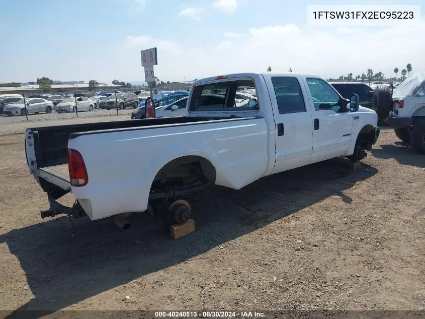 2002 Ford F-350 Lariat/Xl/Xlt VIN: 1FTSW31FX2EC95223 Lot: 40240513