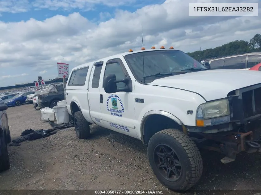 2002 Ford F-350 Lariat/Xl/Xlt VIN: 1FTSX31L62EA33282 Lot: 40358777