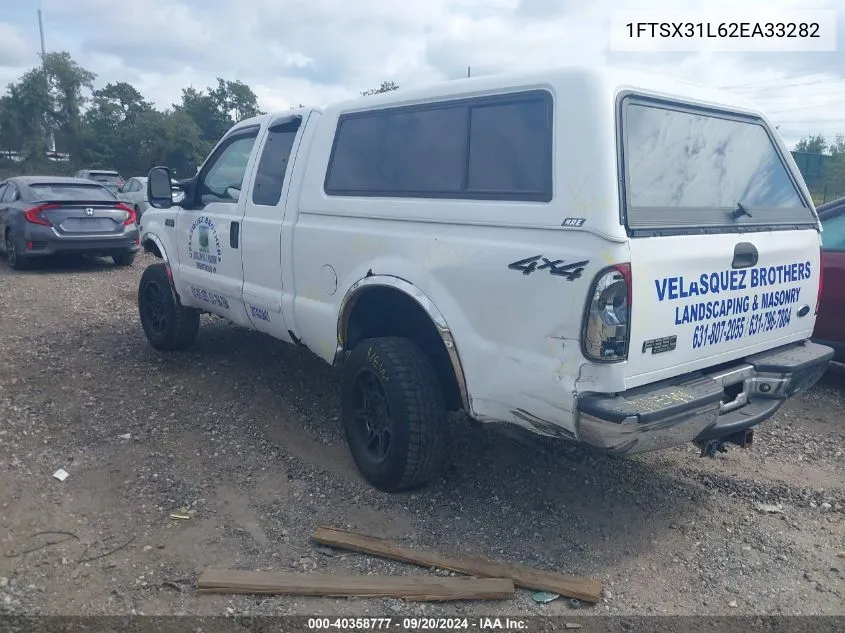 2002 Ford F-350 Lariat/Xl/Xlt VIN: 1FTSX31L62EA33282 Lot: 40358777