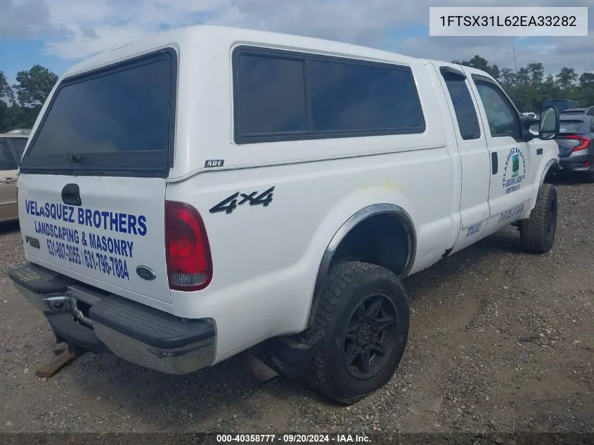 2002 Ford F-350 Lariat/Xl/Xlt VIN: 1FTSX31L62EA33282 Lot: 40358777