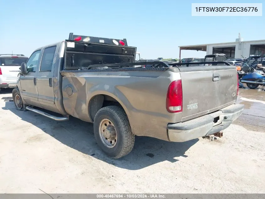 2002 Ford F-350 Lariat/Xl/Xlt VIN: 1FTSW30F72EC36776 Lot: 40467694