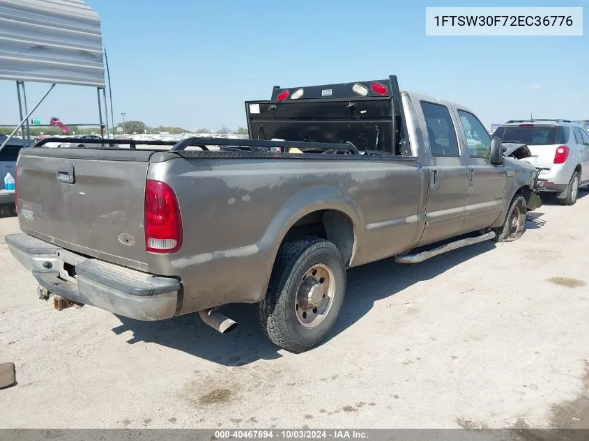 2002 Ford F-350 Lariat/Xl/Xlt VIN: 1FTSW30F72EC36776 Lot: 40467694