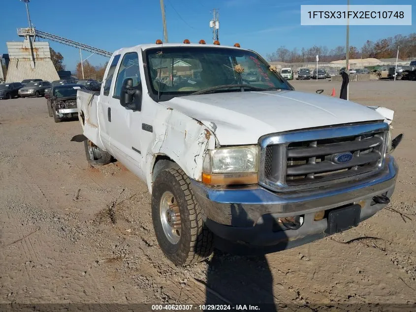 2002 Ford F-350 Lariat/Xl/Xlt VIN: 1FTSX31FX2EC10748 Lot: 40620307