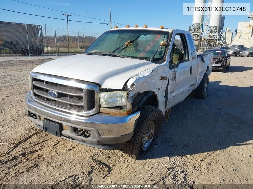 2002 Ford F-350 Lariat/Xl/Xlt VIN: 1FTSX31FX2EC10748 Lot: 40620307