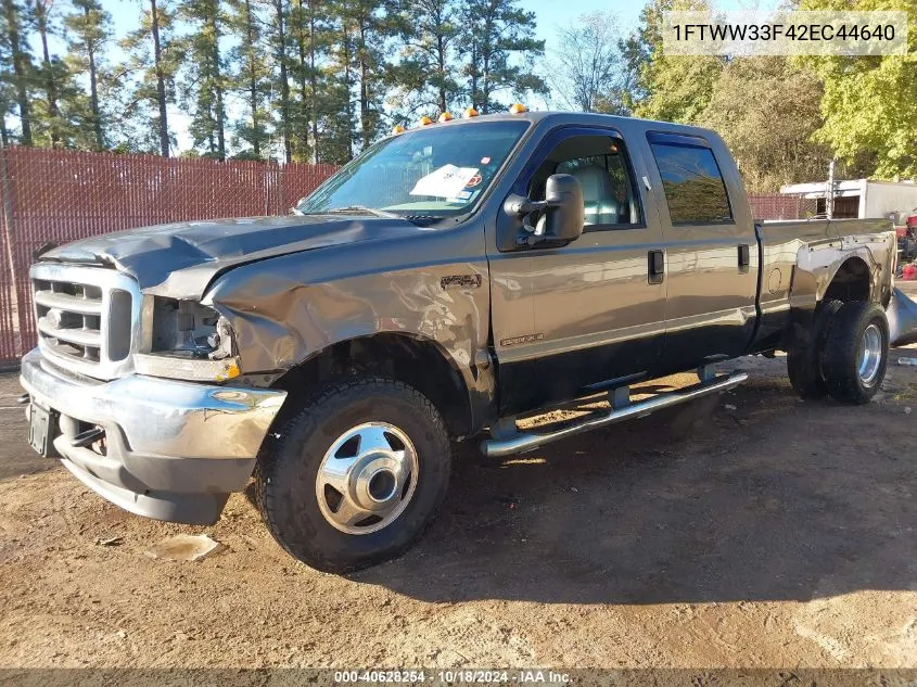 2002 Ford F-350 VIN: 1FTWW33F42EC44640 Lot: 40628254