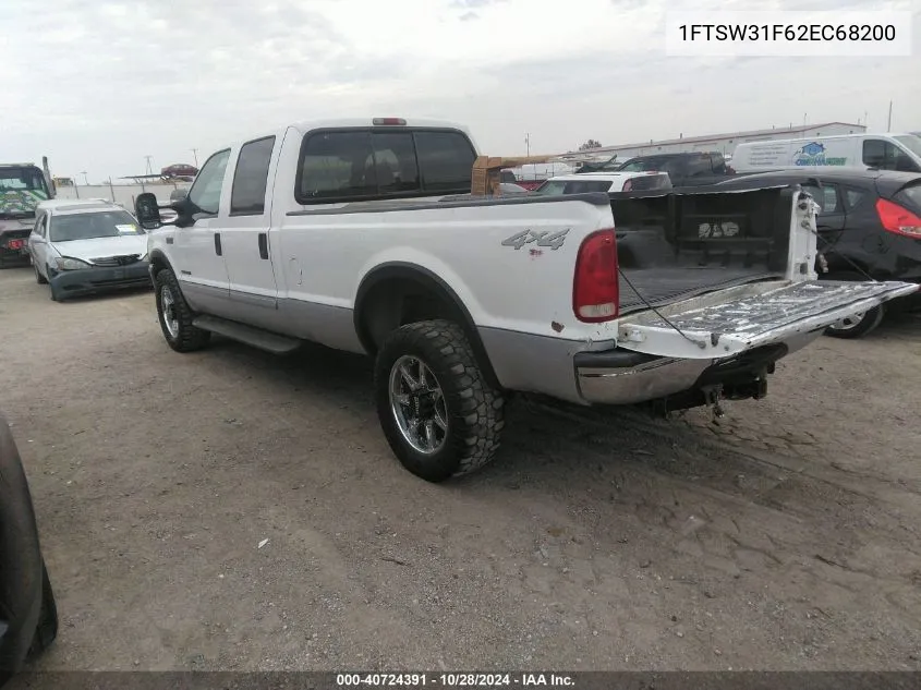 2002 Ford F-350 Lariat/Xl/Xlt VIN: 1FTSW31F62EC68200 Lot: 40724391