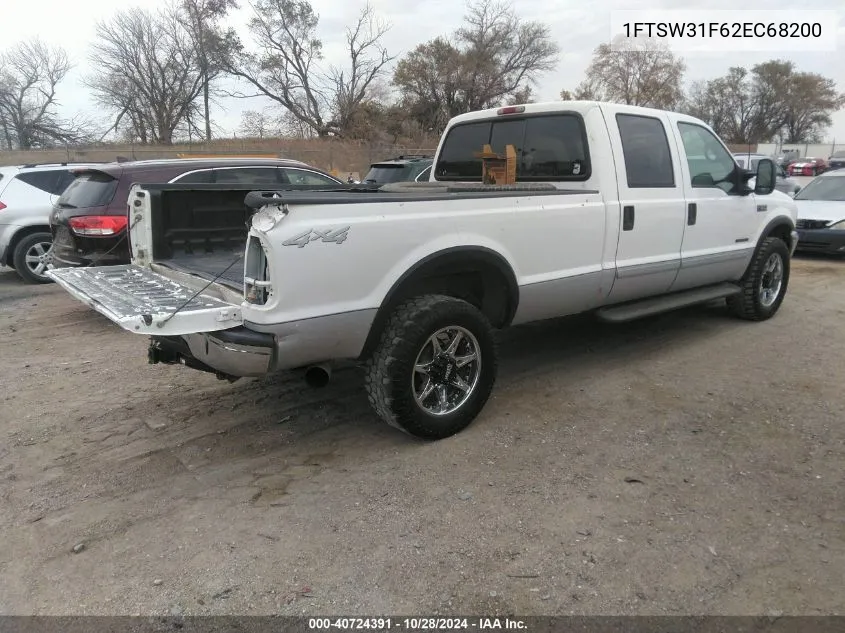 2002 Ford F-350 Lariat/Xl/Xlt VIN: 1FTSW31F62EC68200 Lot: 40724391