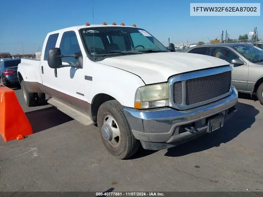 2002 Ford F-350 Lariat/Xl/Xlt VIN: 1FTWW32F62EA87002 Lot: 40777881