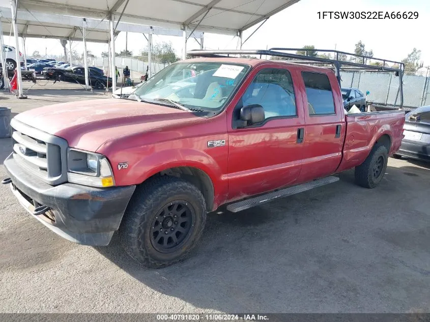 2002 Ford F-350 Lariat/Xl/Xlt VIN: 1FTSW30S22EA66629 Lot: 40791820