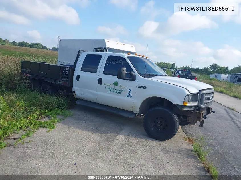 2003 Ford F-350 Lariat/Xl/Xlt VIN: 1FTSW31L13ED55610 Lot: 39930781