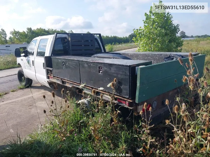 2003 Ford F-350 Lariat/Xl/Xlt VIN: 1FTSW31L13ED55610 Lot: 39930781