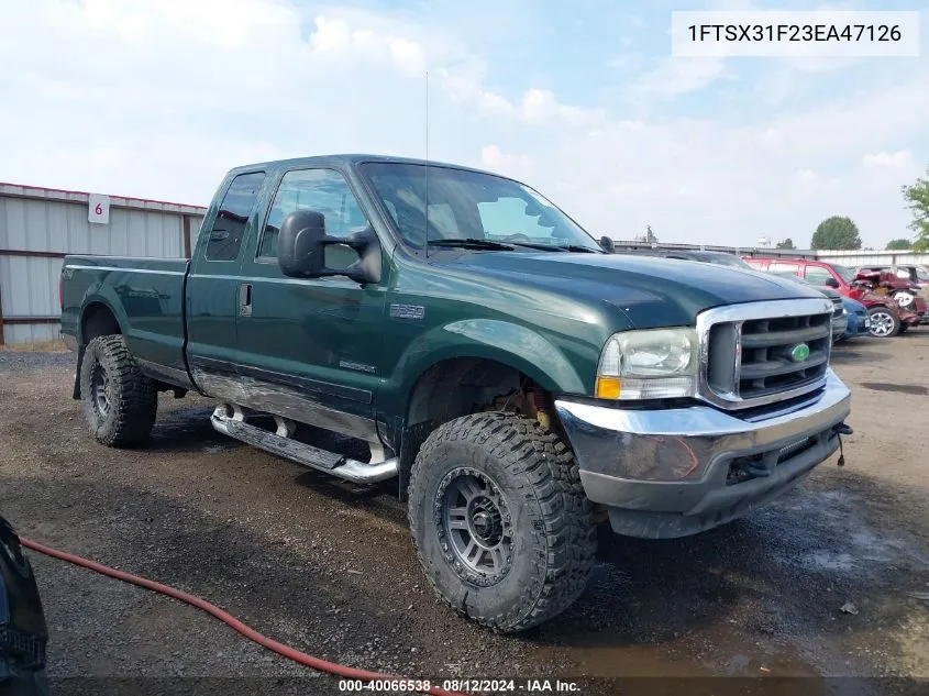 1FTSX31F23EA47126 2003 Ford F-350 Lariat/Xl/Xlt