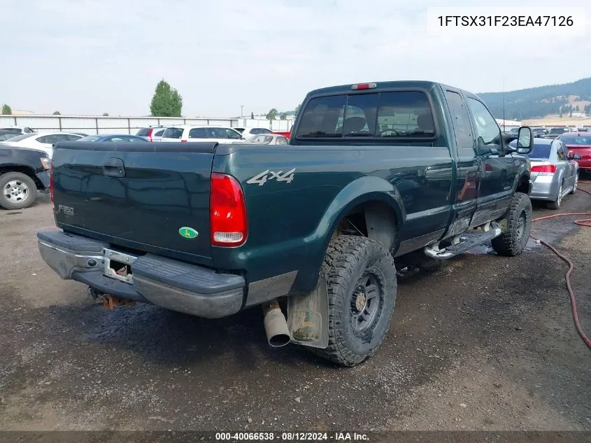 2003 Ford F-350 Lariat/Xl/Xlt VIN: 1FTSX31F23EA47126 Lot: 40066538