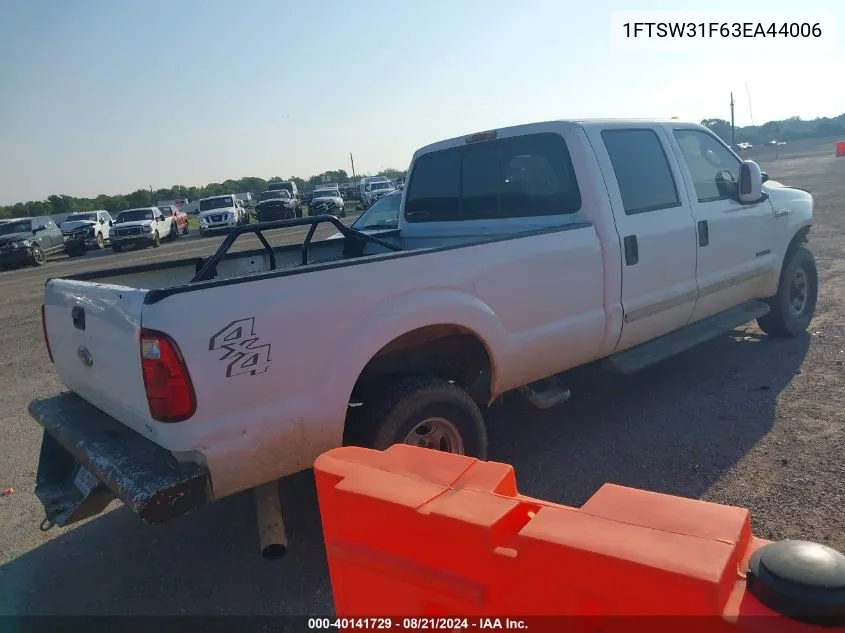 1FTSW31F63EA44006 2003 Ford F-350 Lariat/Xl/Xlt