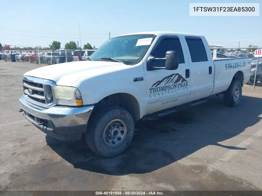 1FTSW31F23EA85300 2003 Ford F-350 Lariat/Xl/Xlt