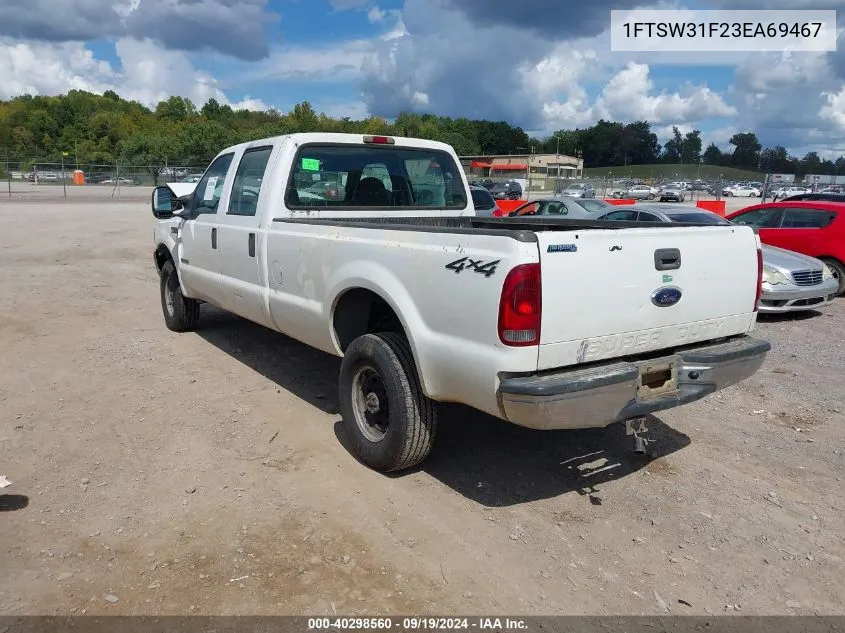 2003 Ford F-350 Lariat/Xl/Xlt VIN: 1FTSW31F23EA69467 Lot: 40298560