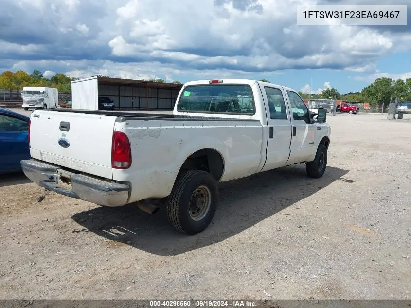 2003 Ford F-350 Lariat/Xl/Xlt VIN: 1FTSW31F23EA69467 Lot: 40298560