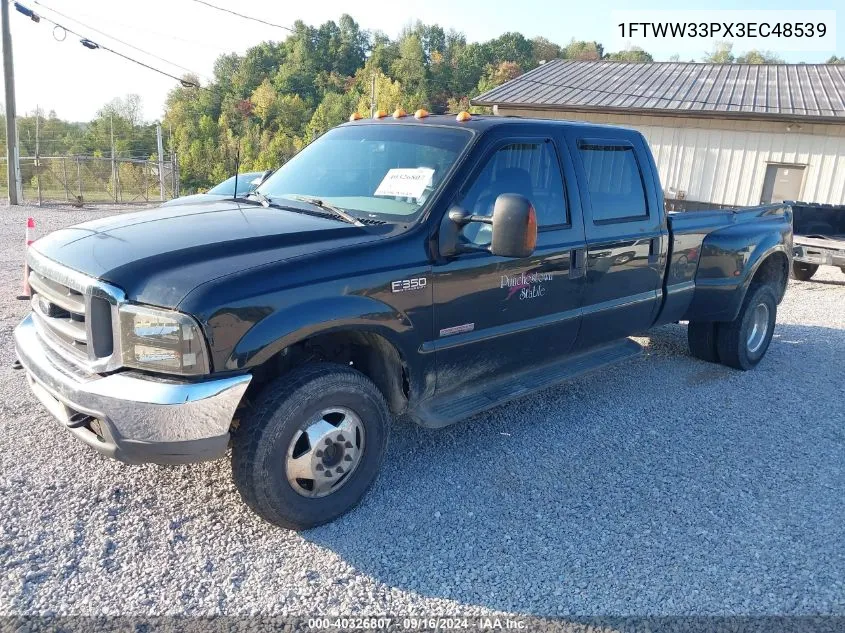 2003 Ford F350 Super Duty VIN: 1FTWW33PX3EC48539 Lot: 40326807