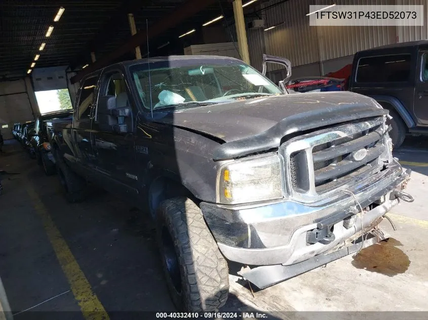 2003 Ford F-350 Lariat/Xl/Xlt VIN: 1FTSW31P43ED52073 Lot: 40332410