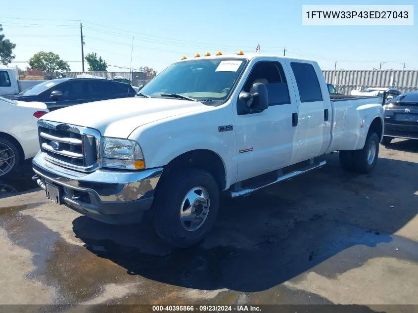 2003 Ford F350 Super Duty VIN: 1FTWW33P43ED27043 Lot: 40395866