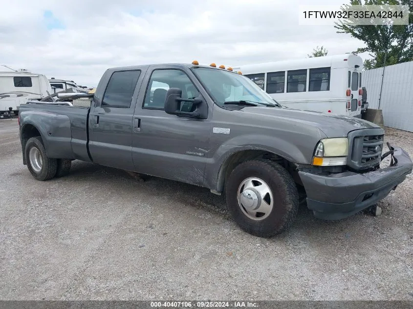 2003 Ford F-350 Lariat/Xl/Xlt VIN: 1FTWW32F33EA42844 Lot: 40407106