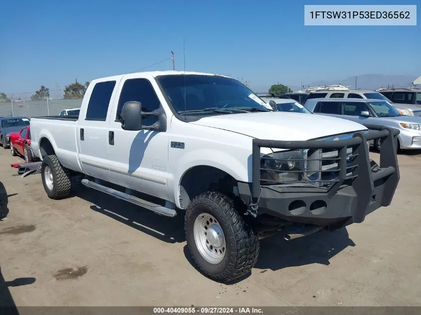 2003 Ford F-350 Lariat/Xl/Xlt VIN: 1FTSW31P53ED36562 Lot: 40409055