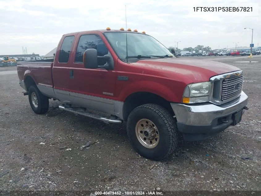 2003 Ford F-350 Lariat/Xl/Xlt VIN: 1FTSX31P53EB67821 Lot: 40479452