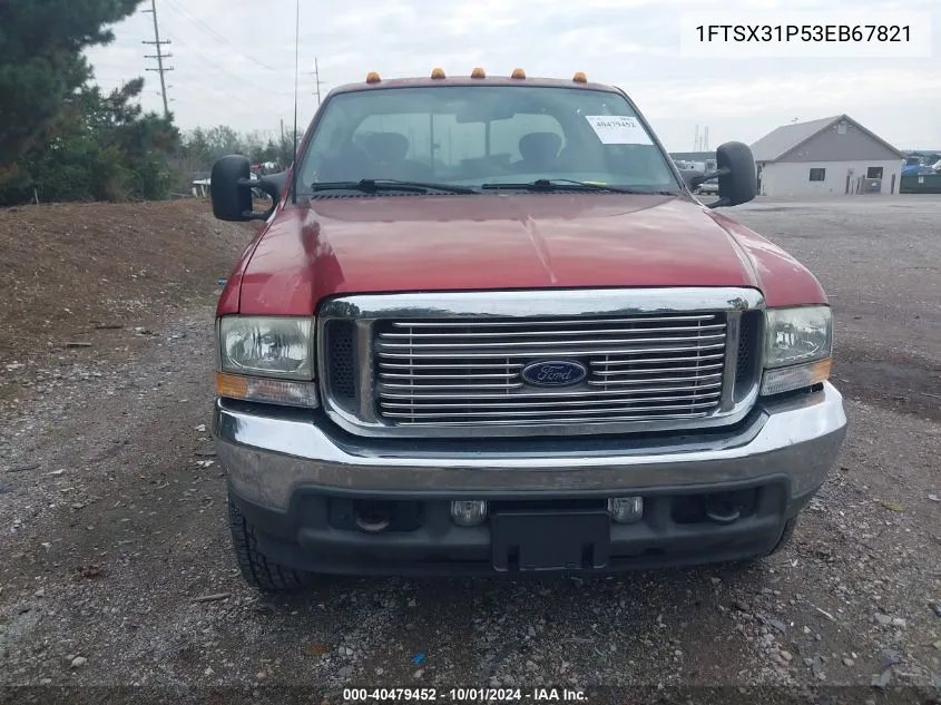 2003 Ford F-350 Lariat/Xl/Xlt VIN: 1FTSX31P53EB67821 Lot: 40479452