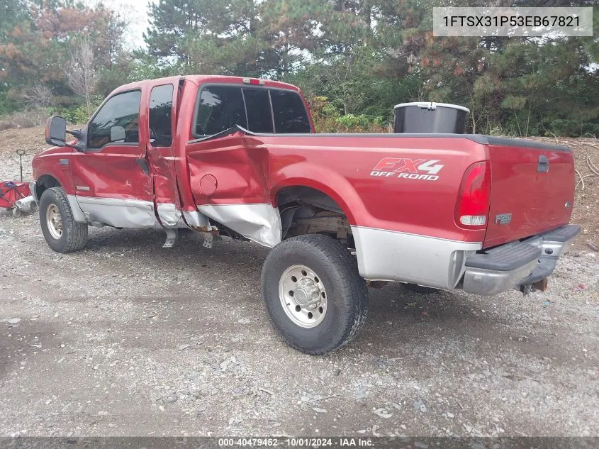 2003 Ford F-350 Lariat/Xl/Xlt VIN: 1FTSX31P53EB67821 Lot: 40479452