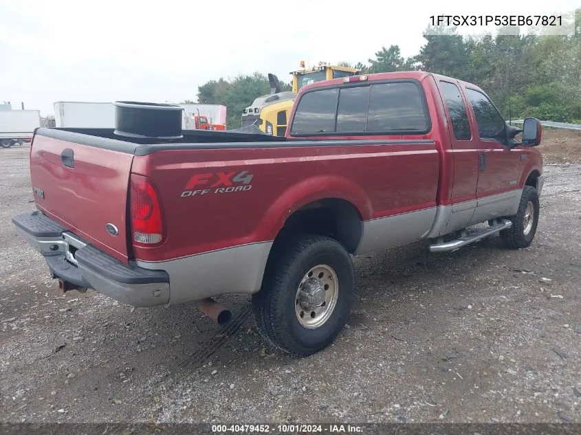 2003 Ford F-350 Lariat/Xl/Xlt VIN: 1FTSX31P53EB67821 Lot: 40479452