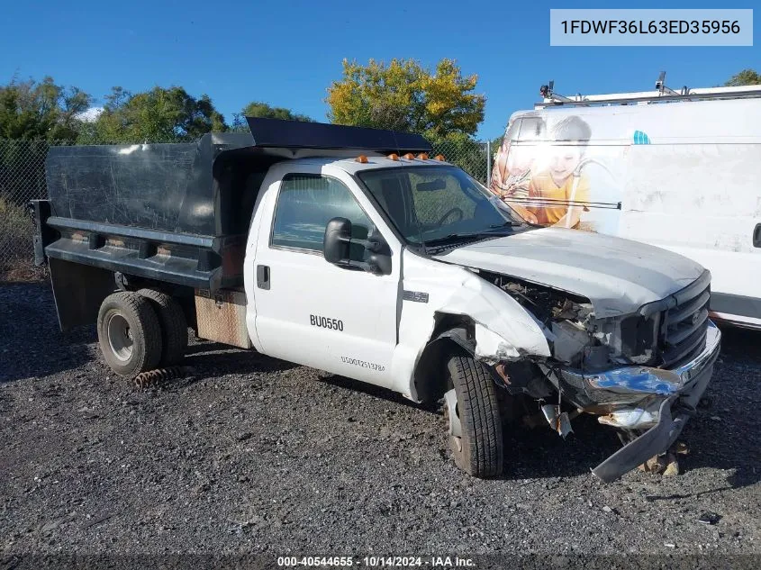 2003 Ford F-350 Chassis Xl/Xlt VIN: 1FDWF36L63ED35956 Lot: 40544655