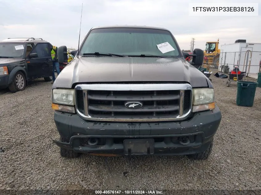 1FTSW31P33EB38126 2003 Ford F-350 Srw Super Duty