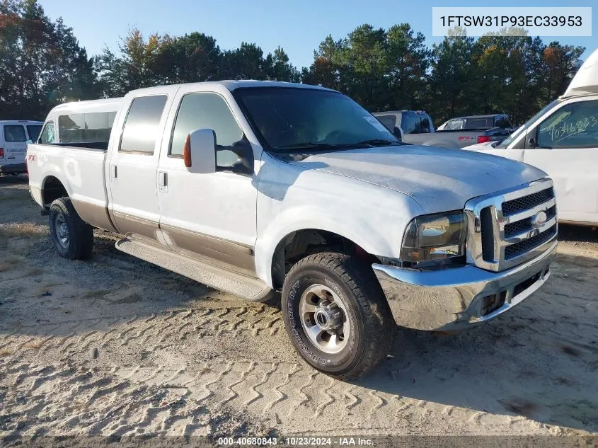 2003 Ford F-350 Lariat/Xl/Xlt VIN: 1FTSW31P93EC33953 Lot: 40680843