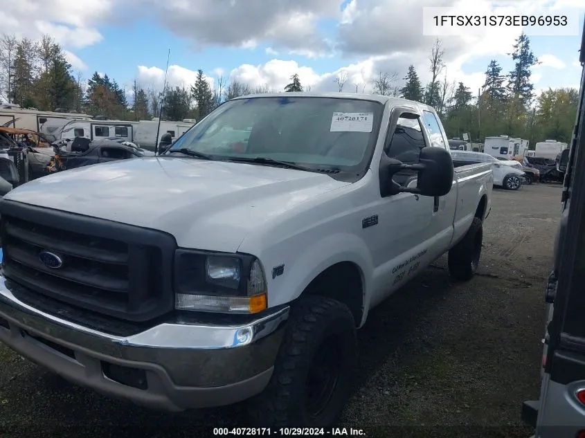 2003 Ford F-350 Lariat/Xl/Xlt VIN: 1FTSX31S73EB96953 Lot: 40728171