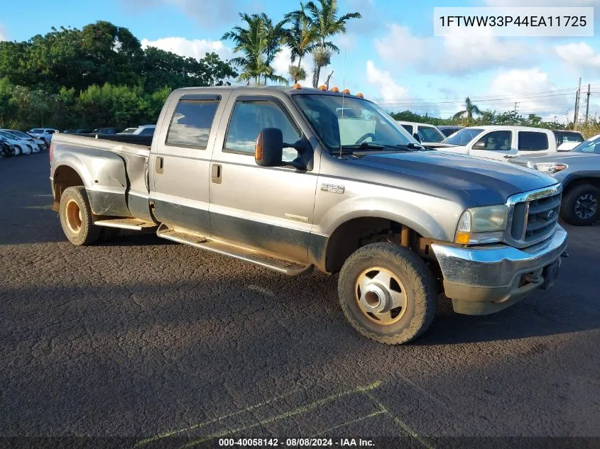 2004 Ford F-350 Lariat/Xl/Xlt VIN: 1FTWW33P44EA11725 Lot: 40058142