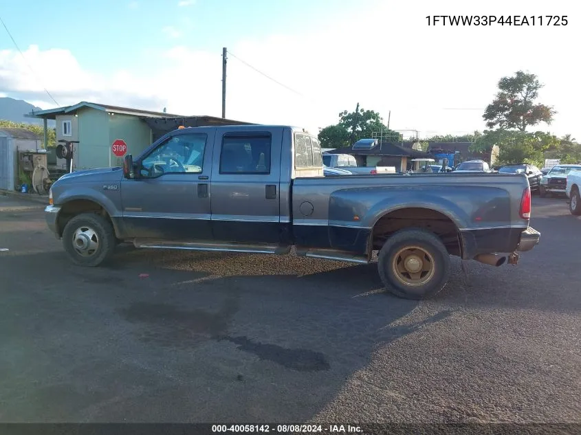 2004 Ford F-350 Lariat/Xl/Xlt VIN: 1FTWW33P44EA11725 Lot: 40058142