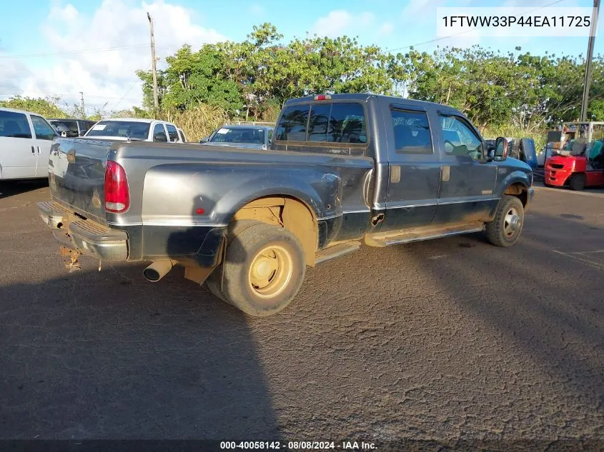 2004 Ford F-350 Lariat/Xl/Xlt VIN: 1FTWW33P44EA11725 Lot: 40058142