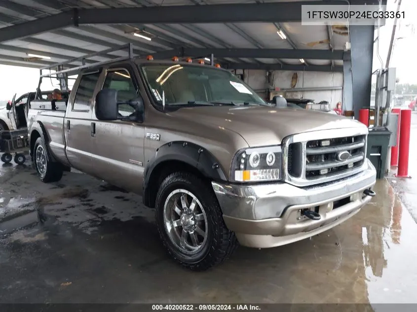 2004 Ford F-350 Lariat/Xl/Xlt VIN: 1FTSW30P24EC33361 Lot: 40200522