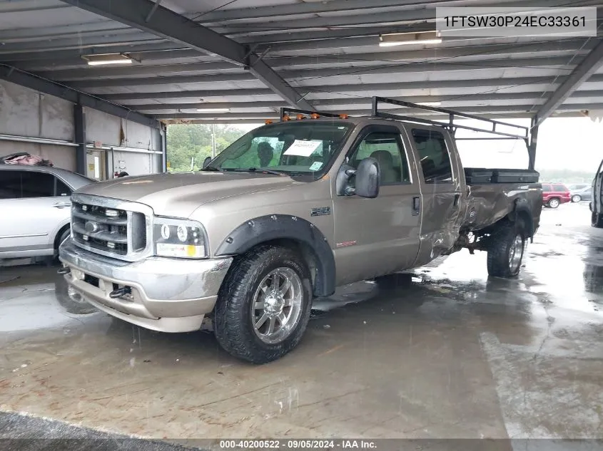 2004 Ford F-350 Lariat/Xl/Xlt VIN: 1FTSW30P24EC33361 Lot: 40200522