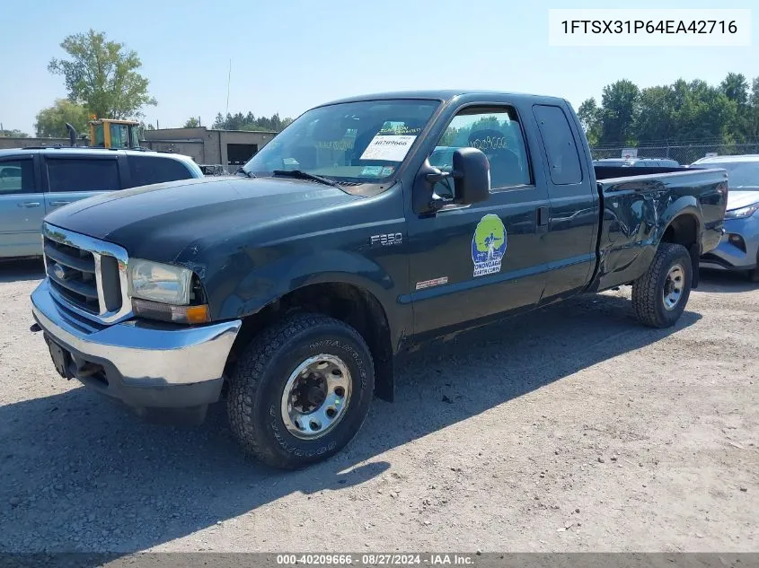 2004 Ford F-350 Lariat/Xl/Xlt VIN: 1FTSX31P64EA42716 Lot: 40209666