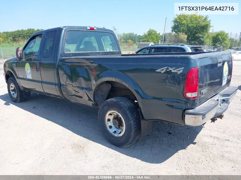 2004 Ford F-350 Lariat/Xl/Xlt VIN: 1FTSX31P64EA42716 Lot: 40209666