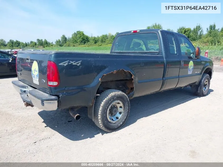 2004 Ford F-350 Lariat/Xl/Xlt VIN: 1FTSX31P64EA42716 Lot: 40209666