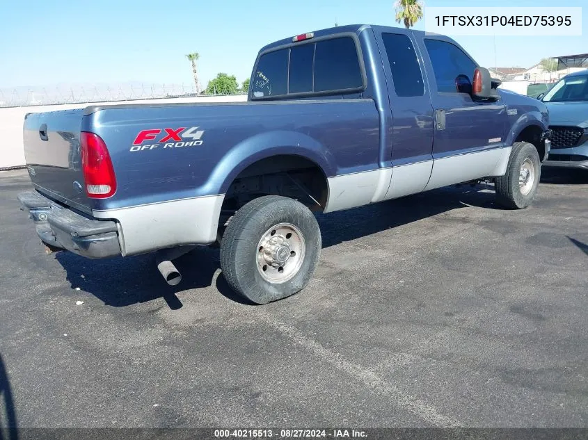 2004 Ford F-350 Lariat/Xl/Xlt VIN: 1FTSX31P04ED75395 Lot: 40215513