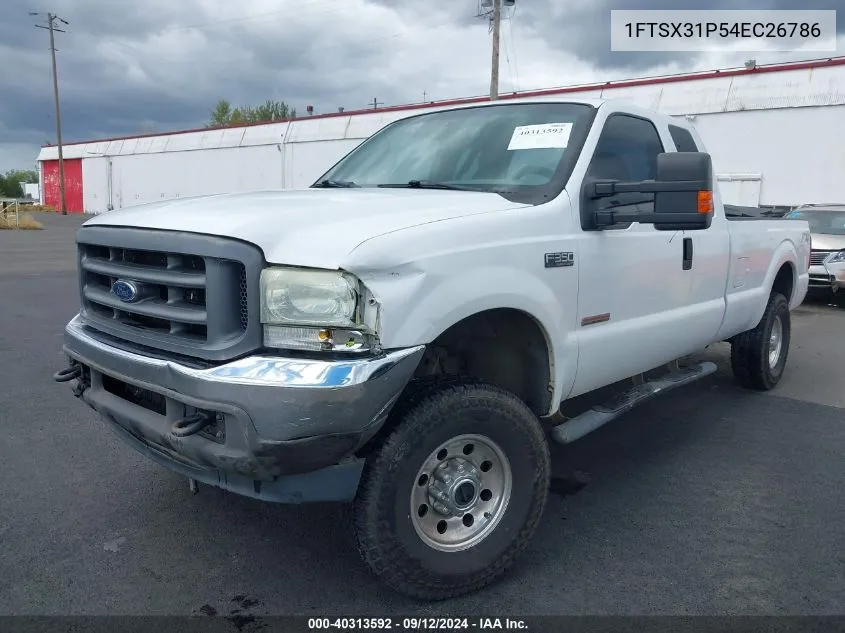 2004 Ford F-350 Lariat/Xl/Xlt VIN: 1FTSX31P54EC26786 Lot: 40313592