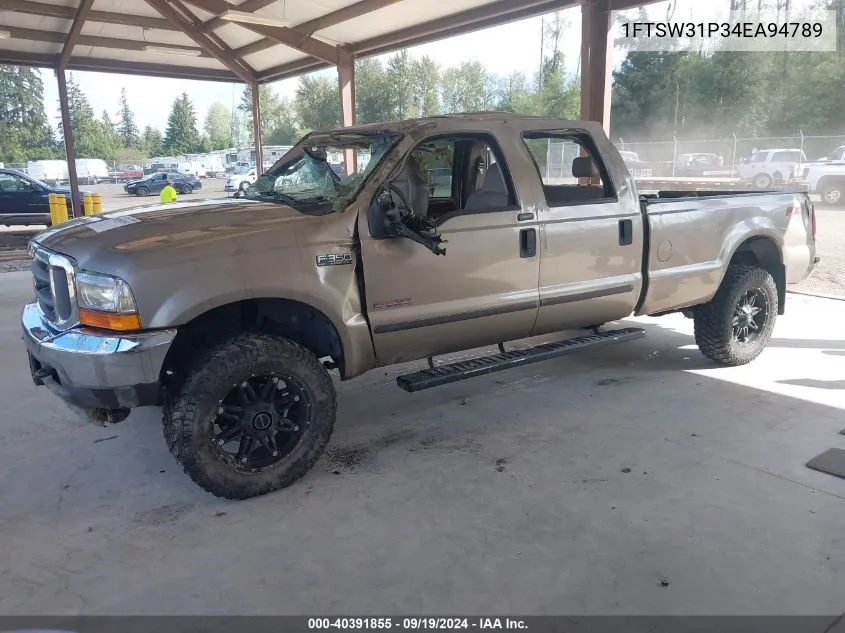 2004 Ford F-350 Lariat/Xl/Xlt VIN: 1FTSW31P34EA94789 Lot: 40391855