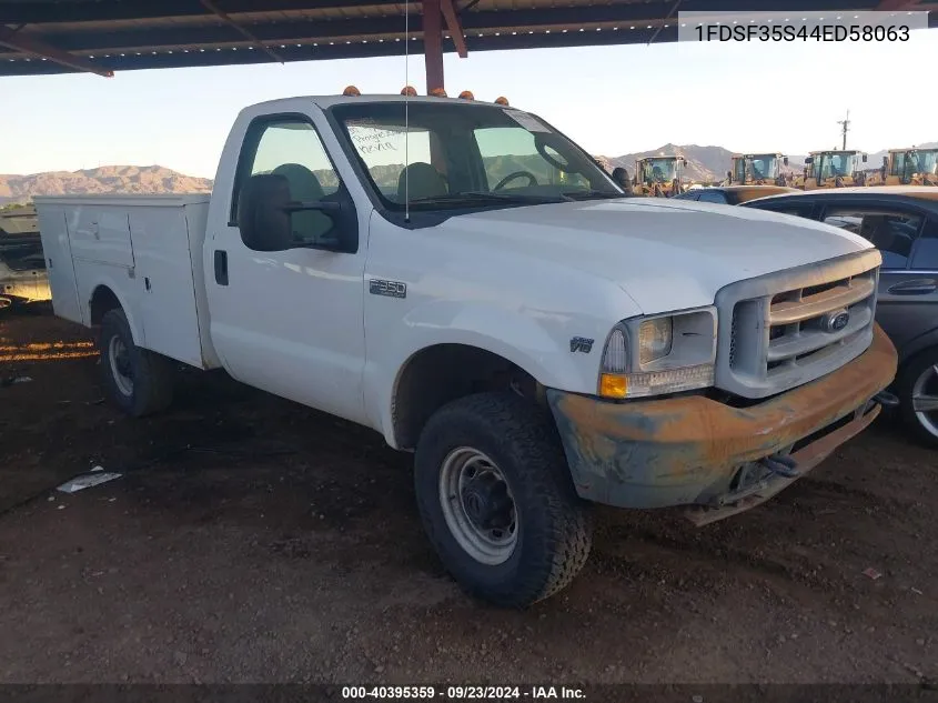 2004 Ford F-350 Xl/Xlt VIN: 1FDSF35S44ED58063 Lot: 40395359