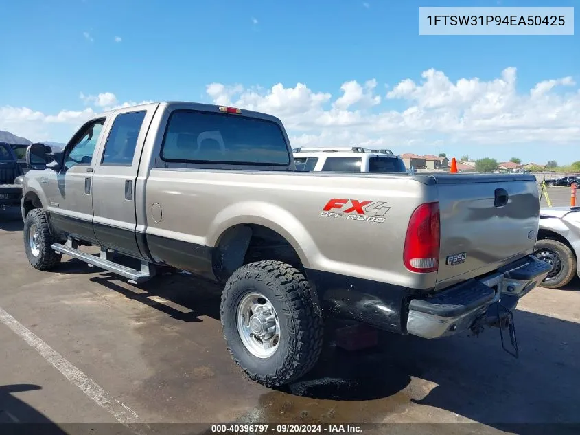 2004 Ford F-350 Lariat/Xl/Xlt VIN: 1FTSW31P94EA50425 Lot: 40396797