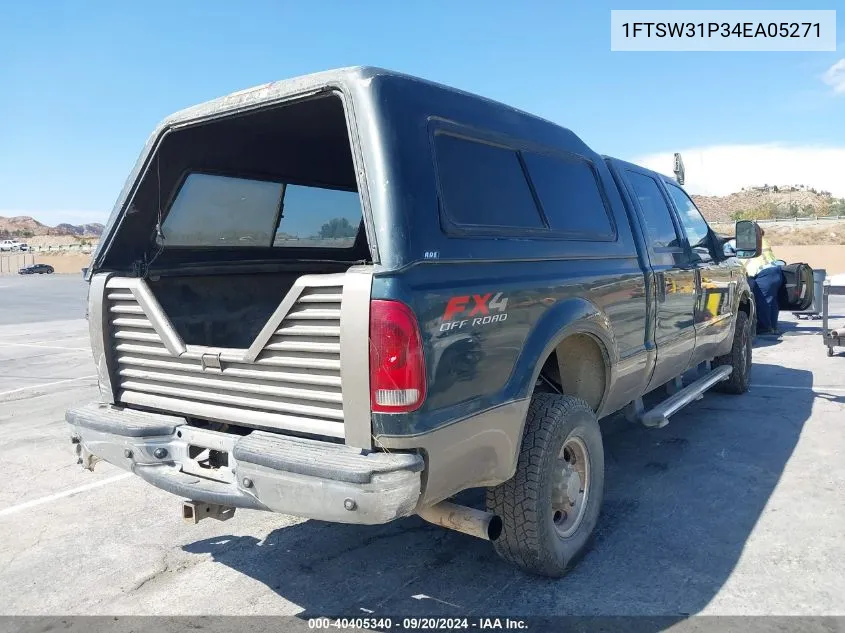 2004 Ford F-350 Lariat/Xl/Xlt VIN: 1FTSW31P34EA05271 Lot: 40405340